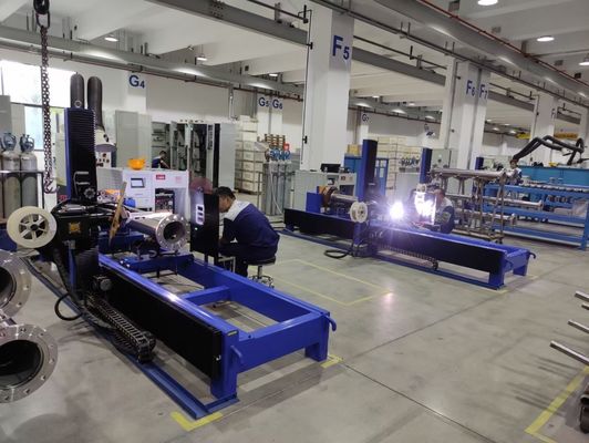 Yüksek Hızlı Otomatik Dikiş Kaynak Makinesi TIG Boru Kaynak Makinesi, 10-500Amper Kaynak Akımı ve Tel Beslemeli