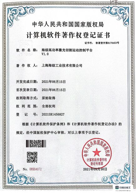 Çin Hyzont(Shanghai) Industrial Technologies Co.,Ltd. Sertifikalar
