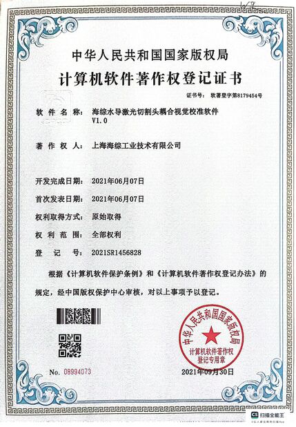 Çin Hyzont(Shanghai) Industrial Technologies Co.,Ltd. Sertifikalar