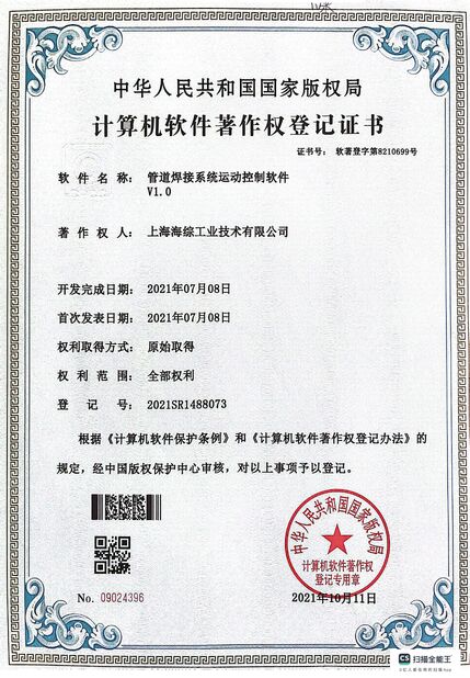 Çin Hyzont(Shanghai) Industrial Technologies Co.,Ltd. Sertifikalar